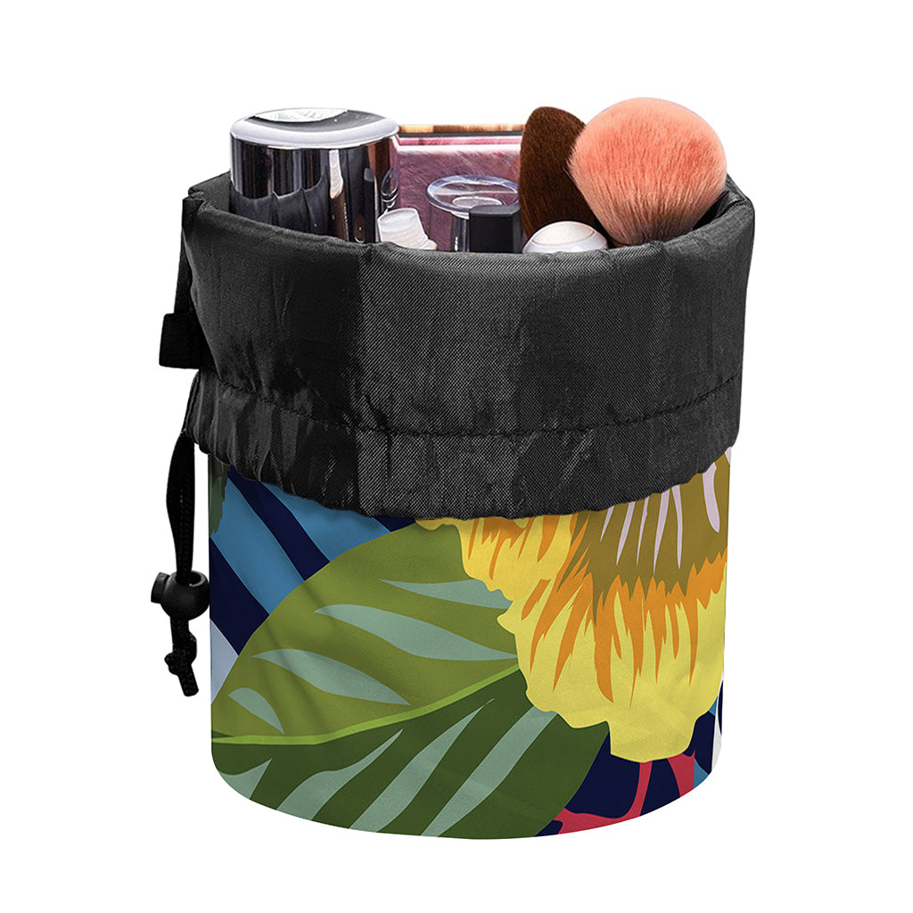 Exotic Patchwork Pattern Print Drawstring Makeup Bag