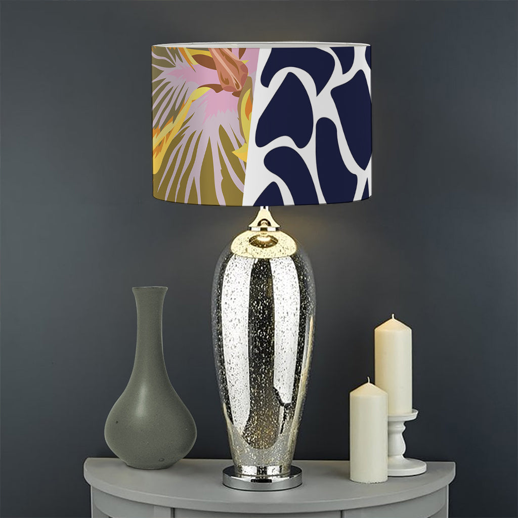 Exotic Patchwork Pattern Print Drum Lamp Shade