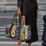Exotic Patchwork Pattern Print Duffle Bag