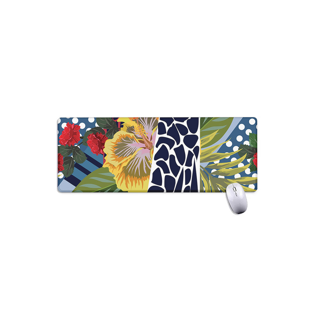 Exotic Patchwork Pattern Print Extended Mouse Pad