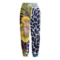 Exotic Patchwork Pattern Print Fleece Lined Knit Pants