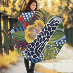 Exotic Patchwork Pattern Print Foldable Umbrella