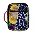 Exotic Patchwork Pattern Print Front Pocket Bible Bag
