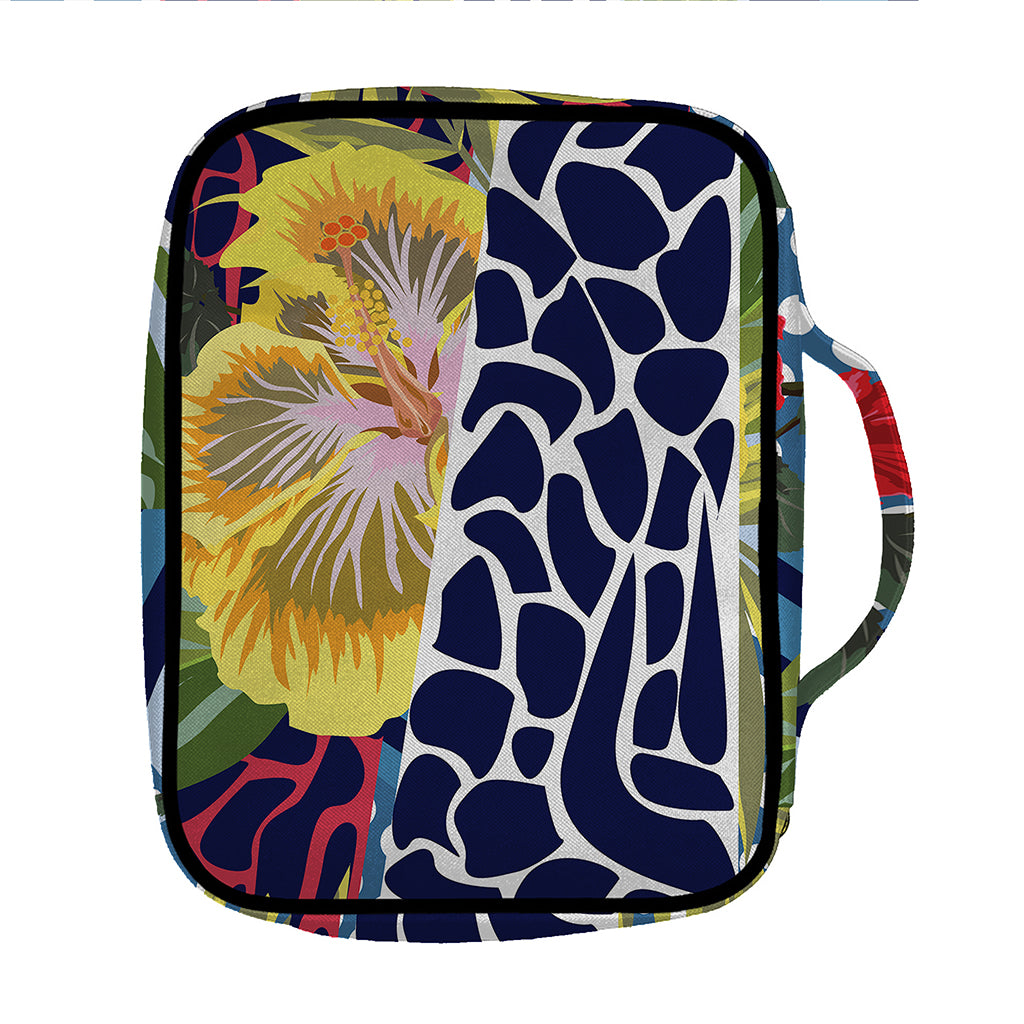 Exotic Patchwork Pattern Print Front Pocket Bible Bag