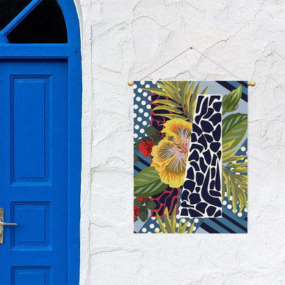 Exotic Patchwork Pattern Print Garden Flag