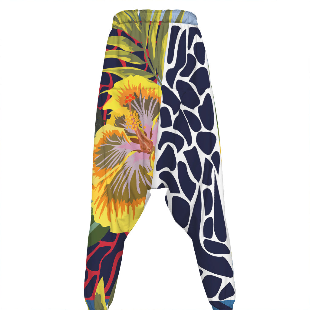 Exotic Patchwork Pattern Print Hammer Pants