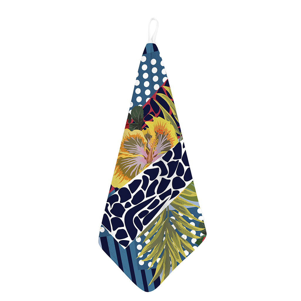 Exotic Patchwork Pattern Print Hand Towel
