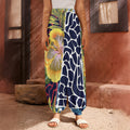 Exotic Patchwork Pattern Print Harem Pants