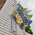 Exotic Patchwork Pattern Print House Flag