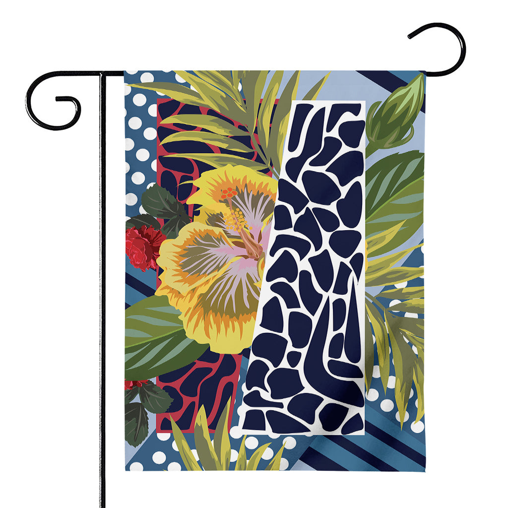 Exotic Patchwork Pattern Print House Flag