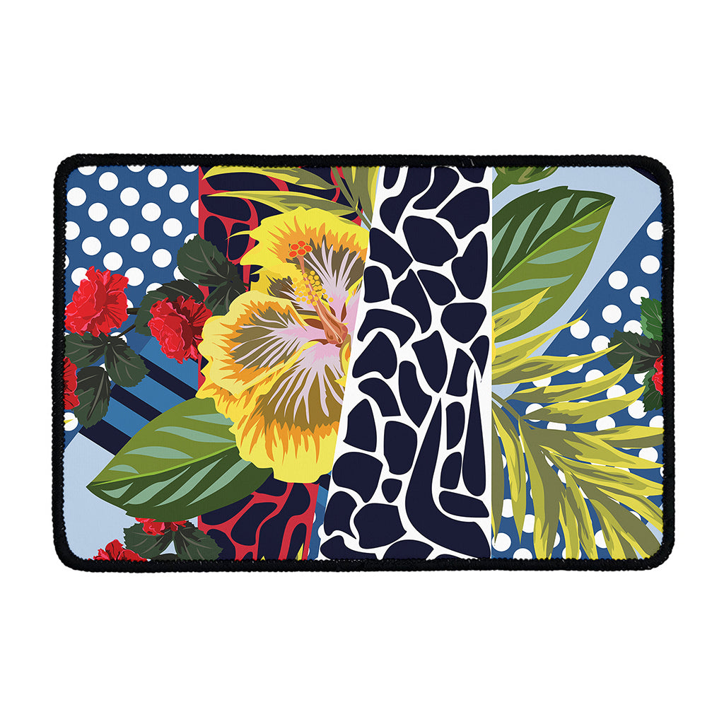 Exotic Patchwork Pattern Print Kitchen Mat