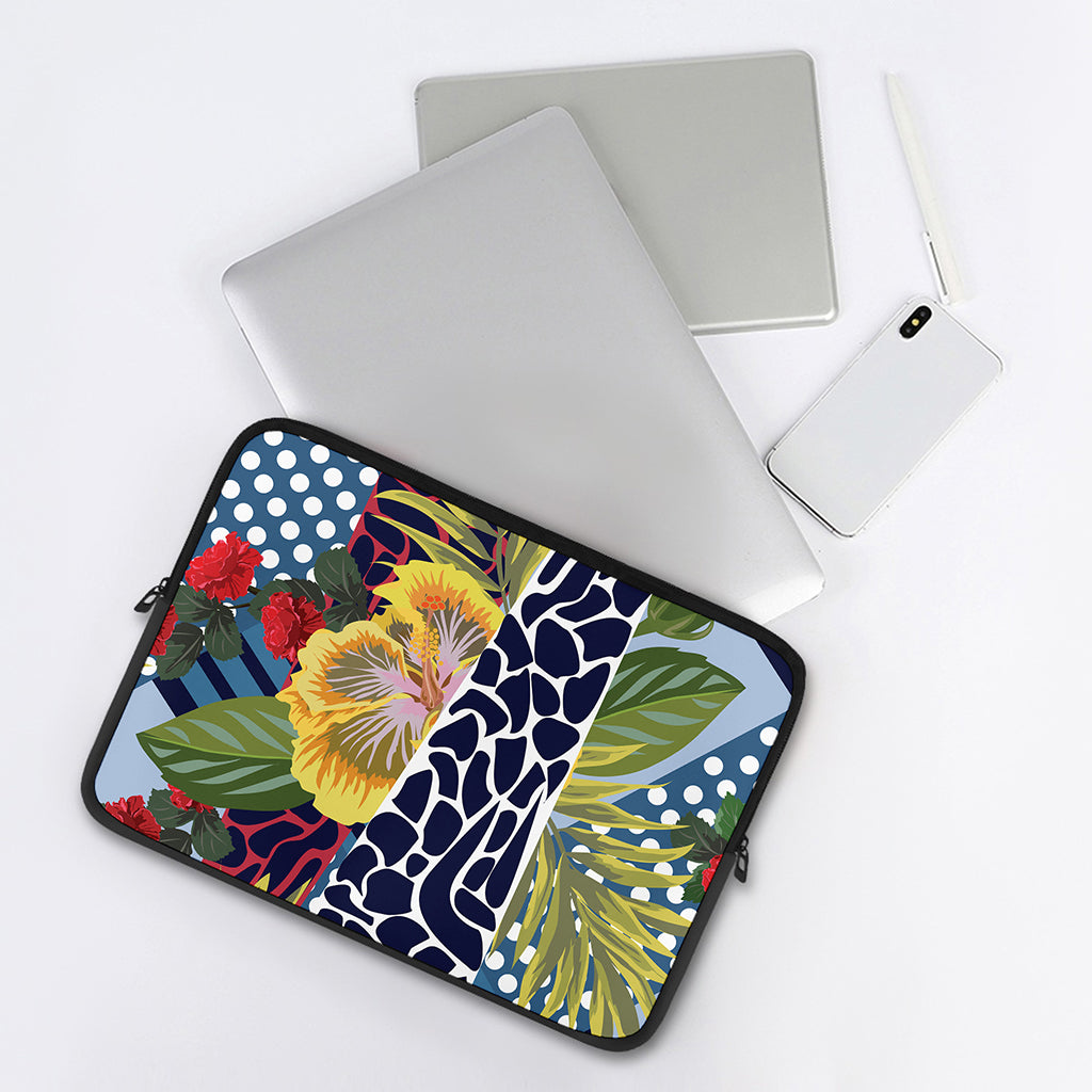 Exotic Patchwork Pattern Print Laptop Sleeve