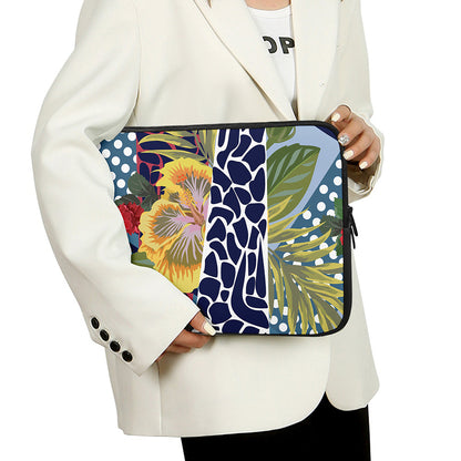 Exotic Patchwork Pattern Print Laptop Sleeve