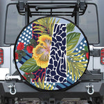 Exotic Patchwork Pattern Print Leather Spare Tire Cover