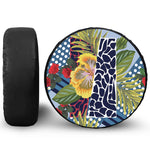 Exotic Patchwork Pattern Print Leather Spare Tire Cover