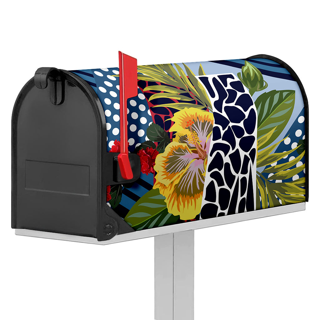 Exotic Patchwork Pattern Print Mailbox Cover