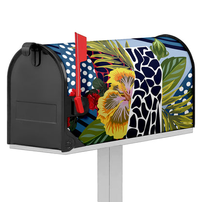 Exotic Patchwork Pattern Print Mailbox Cover