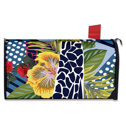 Exotic Patchwork Pattern Print Mailbox Cover