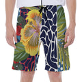 Exotic Patchwork Pattern Print Men's Beach Shorts