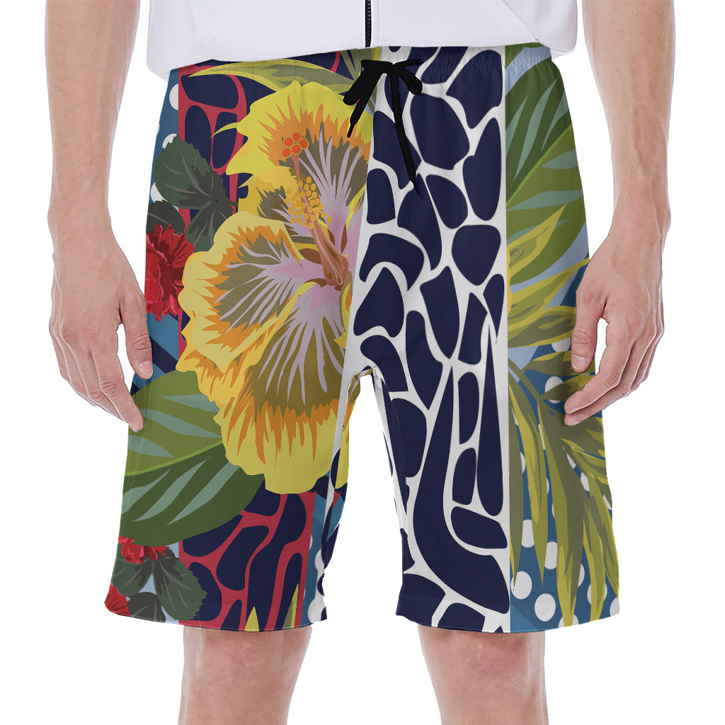 Exotic Patchwork Pattern Print Men's Beach Shorts