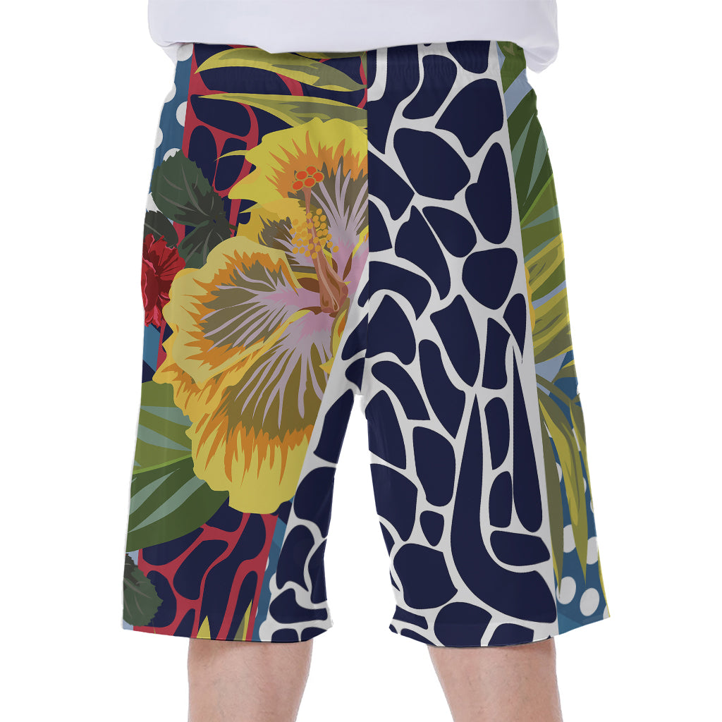Exotic Patchwork Pattern Print Men's Beach Shorts