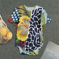 Exotic Patchwork Pattern Print Men's Bodysuit