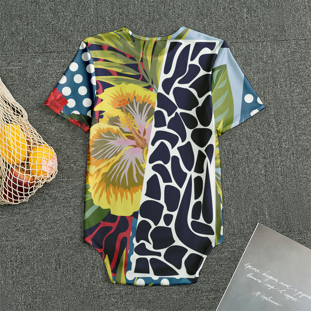 Exotic Patchwork Pattern Print Men's Bodysuit