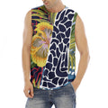 Exotic Patchwork Pattern Print Men's Fitness Tank Top