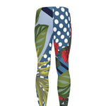Exotic Patchwork Pattern Print Men's leggings