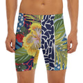 Exotic Patchwork Pattern Print Men's Long Boxer Briefs