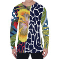 Exotic Patchwork Pattern Print Men's Long Sleeve T-Shirt