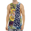 Exotic Patchwork Pattern Print Men's Muscle Tank Top