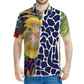 Exotic Patchwork Pattern Print Men's Polo Shirt