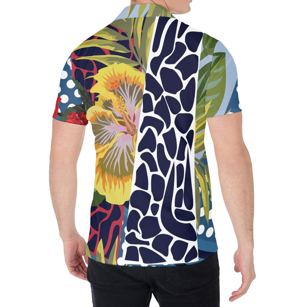 Exotic Patchwork Pattern Print Men's Shirt