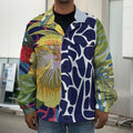 Exotic Patchwork Pattern Print Men's Shirt Jacket
