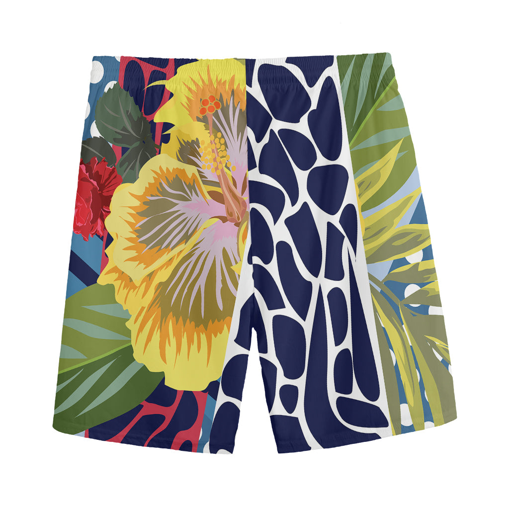 Exotic Patchwork Pattern Print Men's Sports Shorts