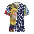 Exotic Patchwork Pattern Print Men's Athletic T-Shirt