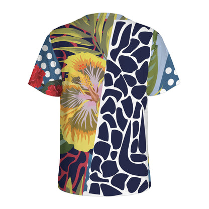 Exotic Patchwork Pattern Print Men's Sports T-Shirt