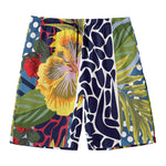 Exotic Patchwork Pattern Print Men's Swim Trunks