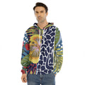 Exotic Patchwork Pattern Print Men's Velvet Pullover Hoodie