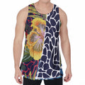 Exotic Patchwork Pattern Print Men's Velvet Tank Top