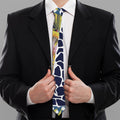 Exotic Patchwork Pattern Print Necktie