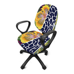 Exotic Patchwork Pattern Print Office Chair Cover