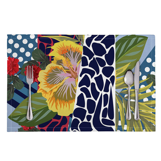 Exotic Patchwork Pattern Print Placemat