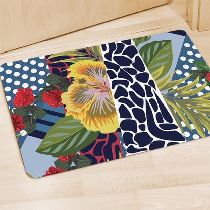 Exotic Patchwork Pattern Print Polyester Doormat