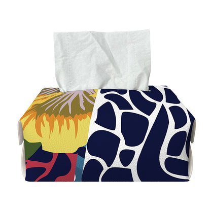 Exotic Patchwork Pattern Print Rectangle Tissue Box Cover