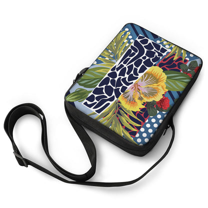 Exotic Patchwork Pattern Print Rectangular Crossbody Bag