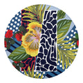 Exotic Patchwork Pattern Print Round Blanket