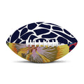 Exotic Patchwork Pattern Print Rugby Ball