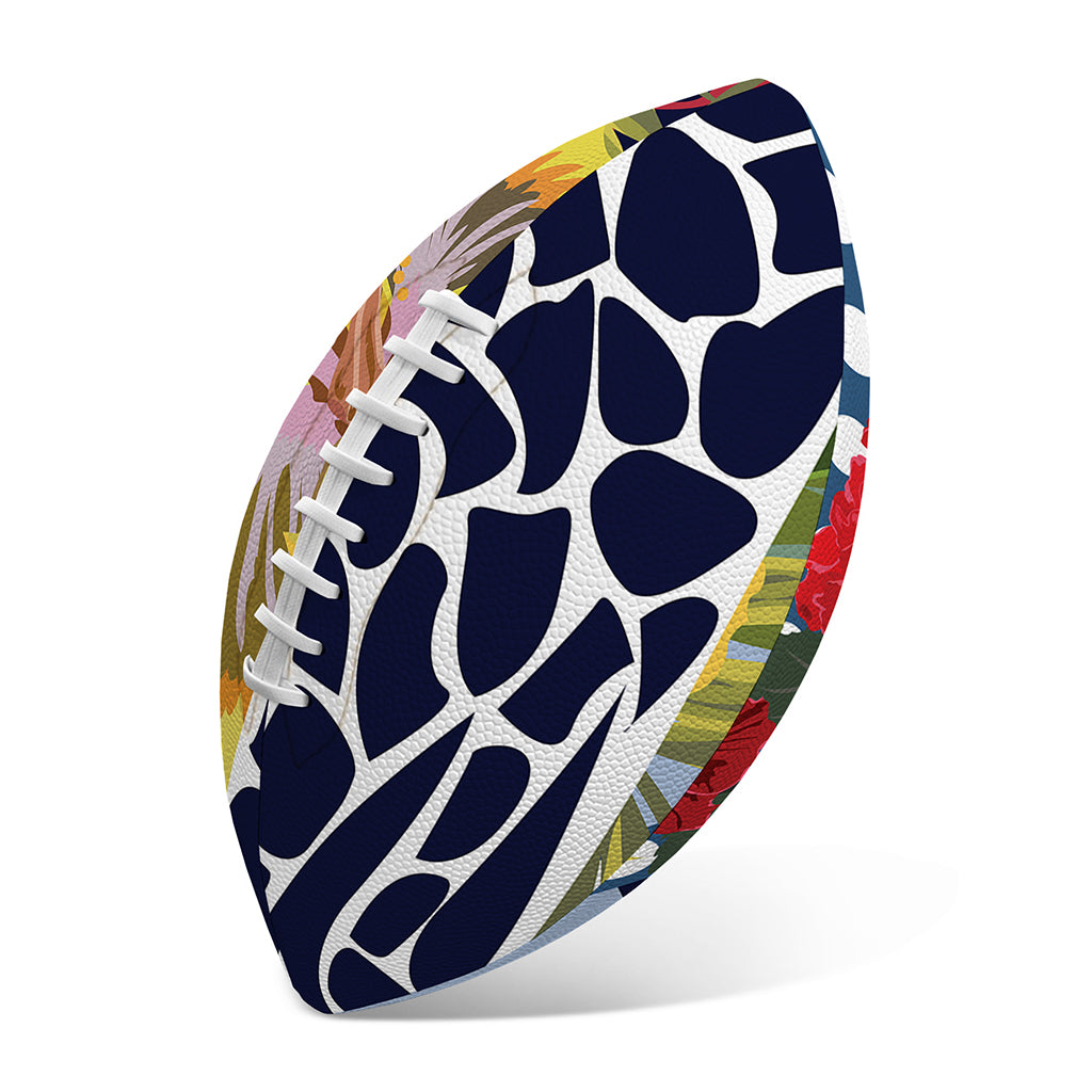 Exotic Patchwork Pattern Print Rugby Ball